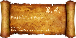 Majláth Aura névjegykártya